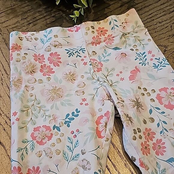 Floral leggings size 3-4T Tommy Bahama - Picture 3 of 8